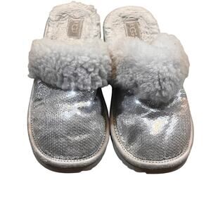 UGG Size 4 Cozy Fuzzy Slide Winter Comfort UGG Kid Cozy II Mirror Ball Slippers